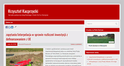 Desktop Screenshot of krzysztof.kacprzycki.pl