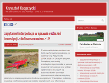 Tablet Screenshot of krzysztof.kacprzycki.pl